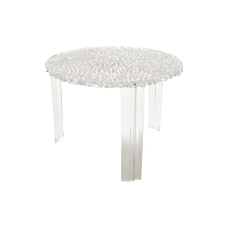 Table basse T-Table Medio plastique transparent / Ø 50 x H 36 cm - Patricia Urquiola, 2006 - Kartell