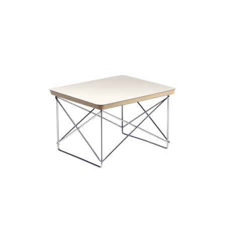 Table d'appoint Occasional Table LTR plastique blanc / By Charles & Ray Eames, 1950 - Vitra