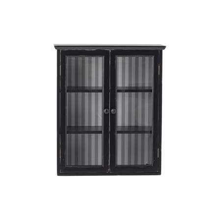 Hazem Wall storage wood black / W 51.5 x D 22.5 x H 66.5 cm - Bloomingville