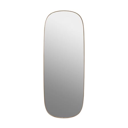 Wandspiegel Framed Large metall rosa / 44 x 118 cm - Muuto