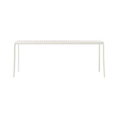 Banc Patio Lames métal blanc / Lattes - L 116 cm - Tolix