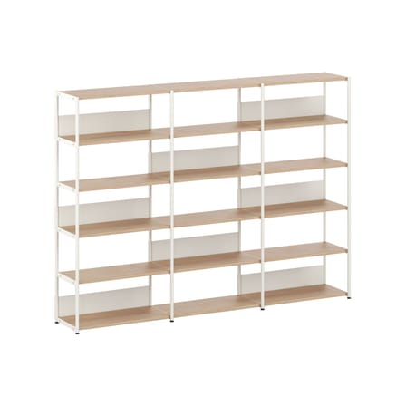 Bibliothèque UNIT 6 métal blanc / H 180 x L 244 cm - TIPTOE