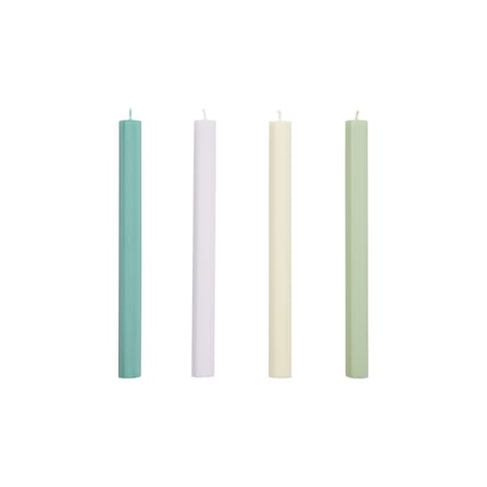 Set de 4 bougies longue Hexagon - Forme hexagonale - Hay