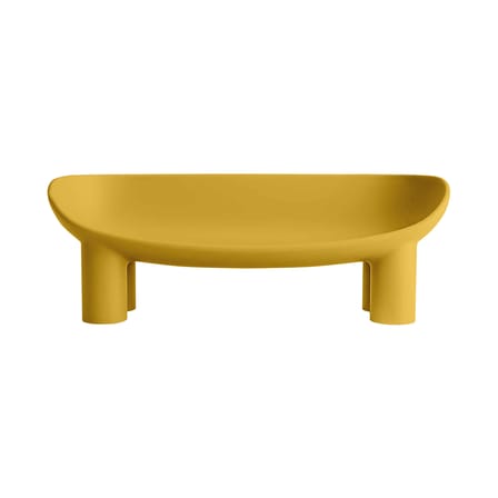 Canapé de jardin 2 places Roly Poly plastique jaune / L 175 cm - Faye Toogood, 2018 - Driade