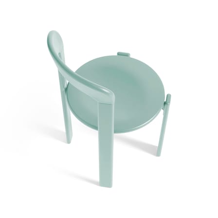 Chaise empilable Rey bois vert / By Bruno Rey x Dietiker, 1971 - Hay