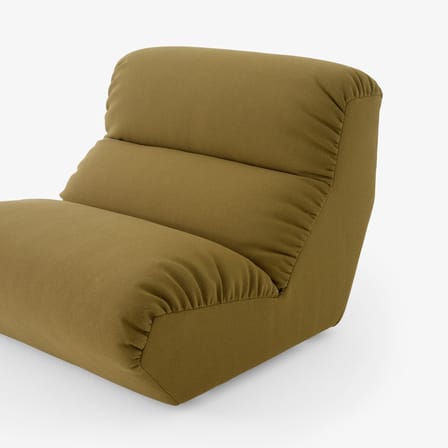 Chauffeuse Hi Lo AV54 tissu vert - &tradition