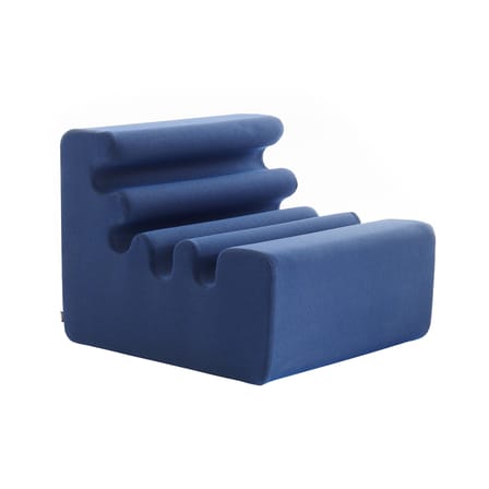 Chauffeuse Karelia (1966) tissu bleu - Zanotta