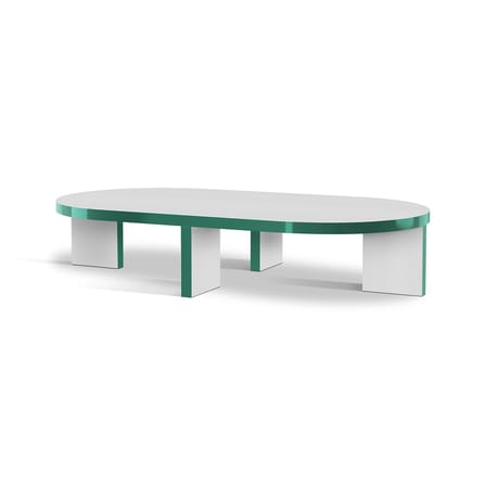 Couchtisch Slice me nice corian grün / 140 x 75 x H 28 cm - Zanotta