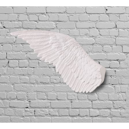 Décoration Memorabilia Mvsevm céramique blanc / Aile droite (vue de dos) - H 80 cm - Seletti