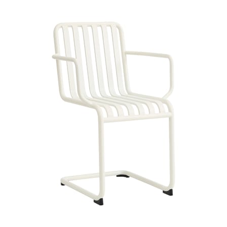 Fauteuil de repas Palissade Cantilever métal blanc / Small - Hay