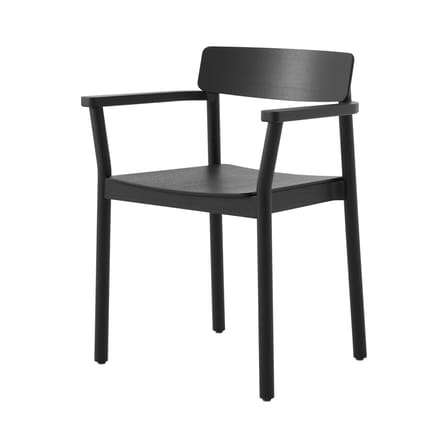 Fauteuil empilable Betty TK10 bois noir - &tradition