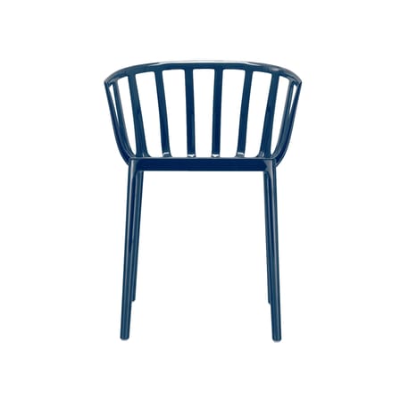 Fauteuil empilable Venice plastique bleu - Kartell