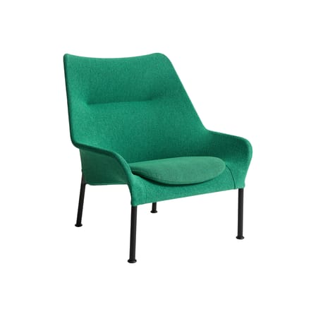 Fauteuil lounge O2 tissu vert - Hay