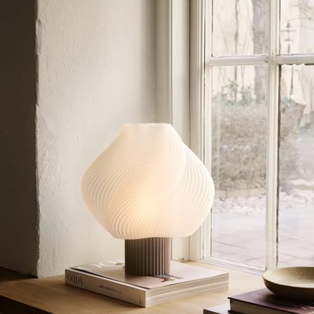 Lampe de table Soft Serve Grande marron / H 35 cm - CRÈME ATELIER