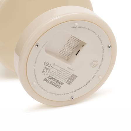 Lampe sans fil rechargeable Edison The Ambiance beige / Indoor - H 25 cm - Fatboy