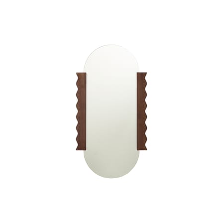 Miroir mural Heju X Nobodinoz bois marron / 53 x 100 cm - NOBODINOZ