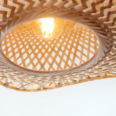 Madura Pendant wood beige / Ø 44 x H 12 cm - Bamboo - GOOD&MOJO