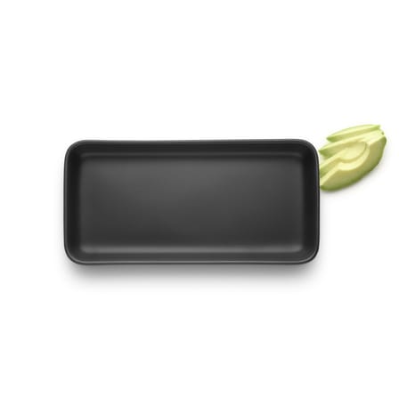 Plat de service Nordic kitchen céramique noir / Grès - 12 x 24 cm - Eva Trio