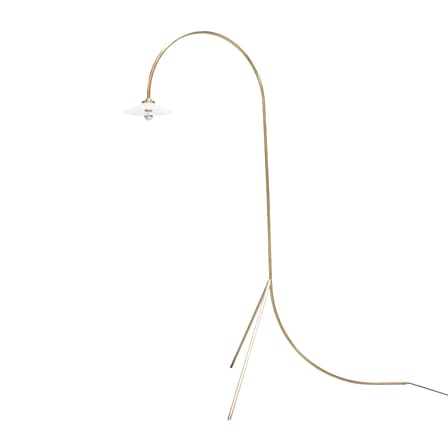 Standing Lamp n°1 Floor lamp gold metal / Height: 190 cm - valerie objects