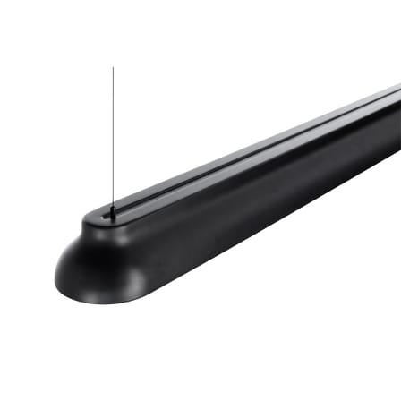 Suspension PC Linear métal noir / LED - L 120 cm - Hay