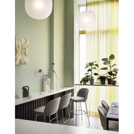 Suspension Rime verre blanc / Ø 37  - soufflé bouche - Muuto
