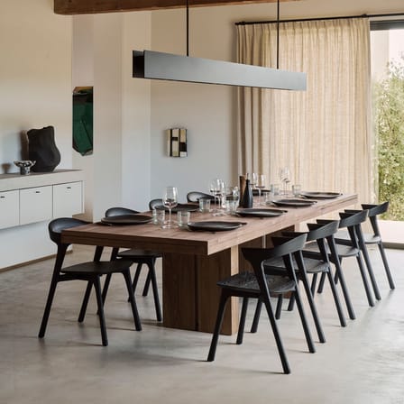 Table à rallonge Double bois marron / L 200 à 300 cm - 8 à 12 personnes - Ethnicraft