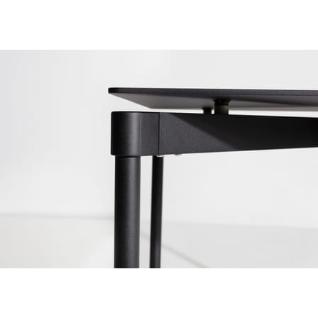 Table carrée Fromme métal noir / Aluminium - 70 x 70 cm - Petite Friture
