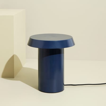 Keen LED Table lamp metal blue - HÜBSCH