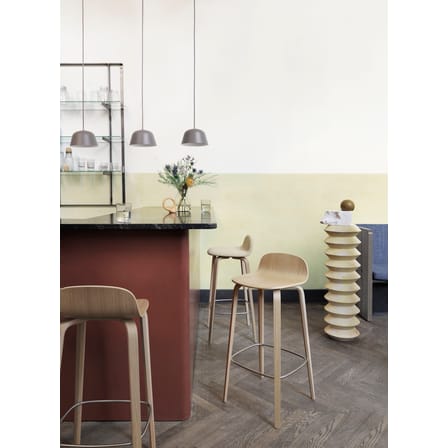 Tabouret de bar Visu bois noir / H 65 cm - Muuto