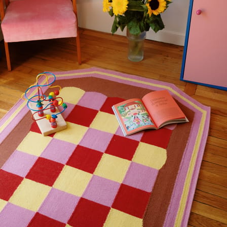Tappeto Cone tessuto multicolore / 90 x 55 cm - COLORTHERAPIS