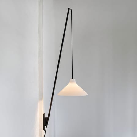 Applique avec prise Seam Medium céramique blanc / H 100 cm - Serax