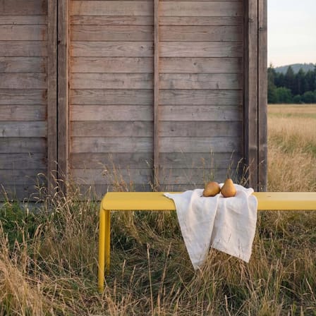 Banc Panorama métal jaune / L 170 cm - TIPTOE