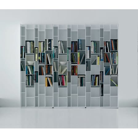 Bibliothèque Random bois blanc / L 81 x H 217 cm - MDF Italia