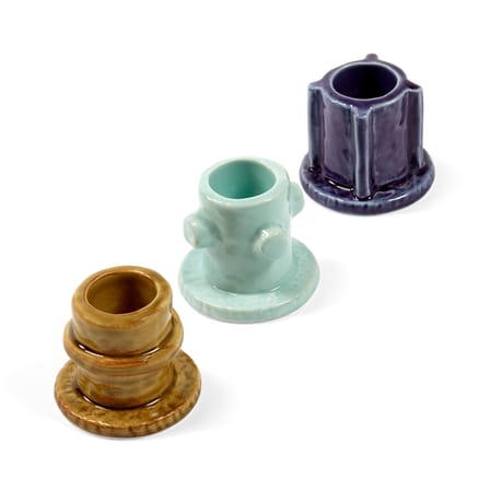 Set de 3 bougeoirs Molly 01 / H 4,5 cm - Serax