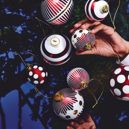 Set de 2 boules de Noël Delight n°1 verre /  Ø 6 cm - Alessi