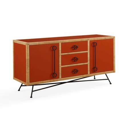 Buffet Wellington bois orange / L 162.5 x H 79 cm - Jonathan Adler