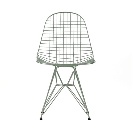 Chaise Wire Chair DKR Colours métal vert / By Charles & Ray Eames, 1951 - Vitra
