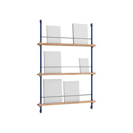 Étagère Magazine Shelving – MS.115.1 bois naturel / Pour livres et magazines - L 85 x H 123 cm - MOEBE