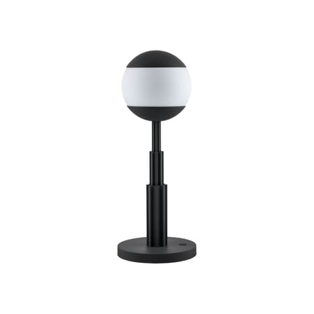 Lampada senza fili ricaricabile  metallo vetro nero / Aldo Rossi, 1991 - Ø 18 x H 47 cm - Alessi
