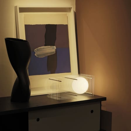 Lampe de table Lop Small Rectangle plastique transparent / Lauréat Archiproducts Design Award - BANG