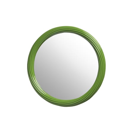 Miroir mural Churros vert / Ø 33.5 cm - & klevering