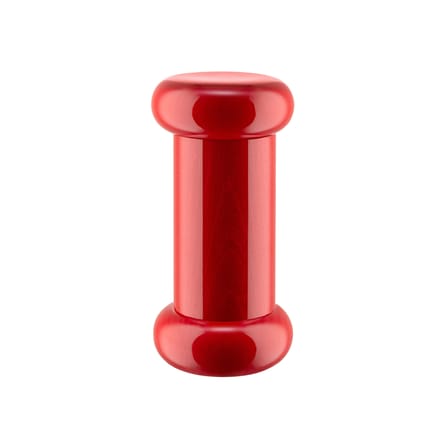 Moulin à épices Twergi bois rouge / H 15 cm - By Ettore Sottsass / Alessi 100 Values Collection - Alessi