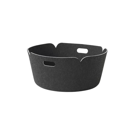 Panier Restore tissu noir / Ø 52 cm - Feutre 100% recyclé - Muuto