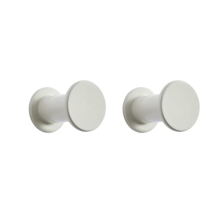 Set de 2 patères Bolt métal gris - Hay