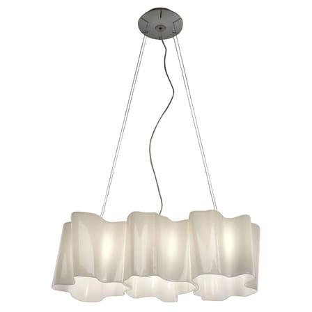Pendelleuchte Logico grande glas weiß 3 Elemente - Artemide