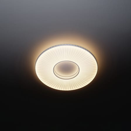 Applique Iris tissu blanc / Plafonnier - LED - Ø 60 cm - Dix Heures Dix