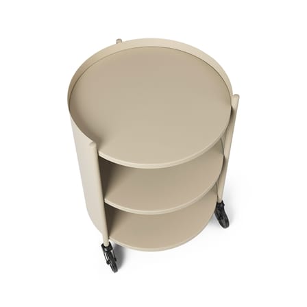 Chariot Eve métal beige / Ø 40 x H 53 cm - Ferm Living