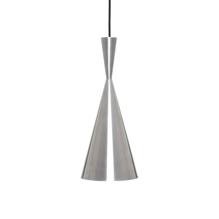 Sospensione Unbeaten Tall LED metallo argento / Ø 19 x H 36 cm - Tom Dixon