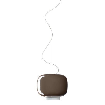 Suspension Chouchin verre gris n°3 / Ø 30 x H 25 cm - Foscarini