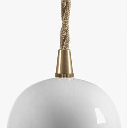 Suspension Olympia n°2 céramique blanc / Ø 9,3 x H 24,5 cm - Serax